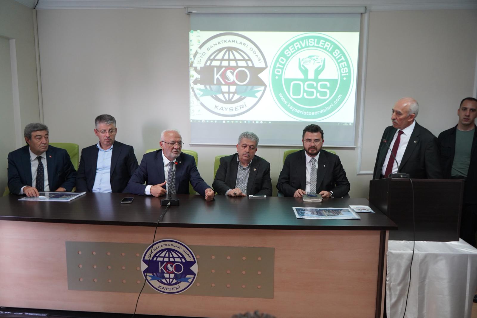 AK Parti Heyeti Kayseri Oto Sanatkârlar Odası'nı Ziyaret Etti